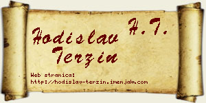 Hodislav Terzin vizit kartica